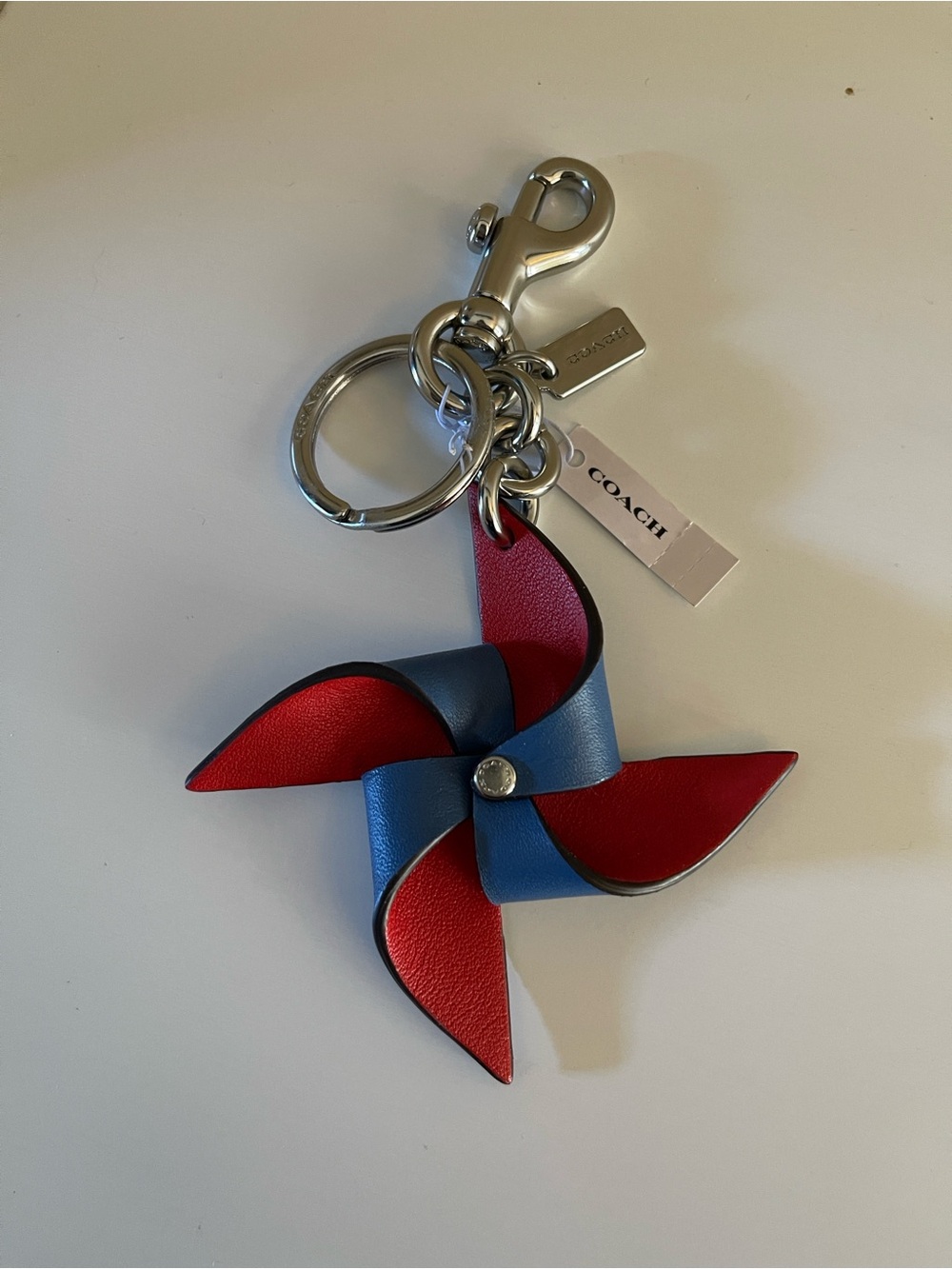 Coach Pinwheel Key Fob Bag Charm